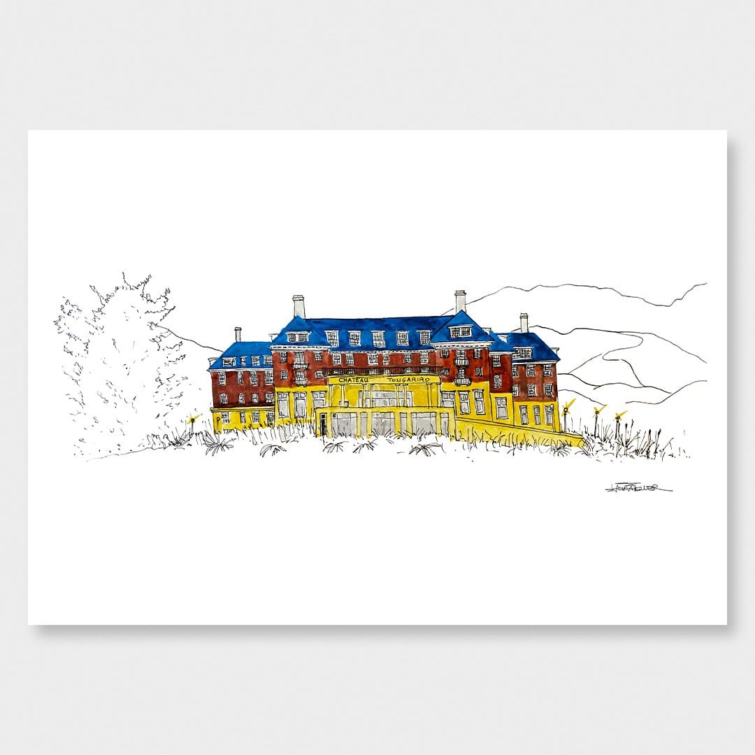 Grand Chateau Tongariro Art Print by Laura Feller
