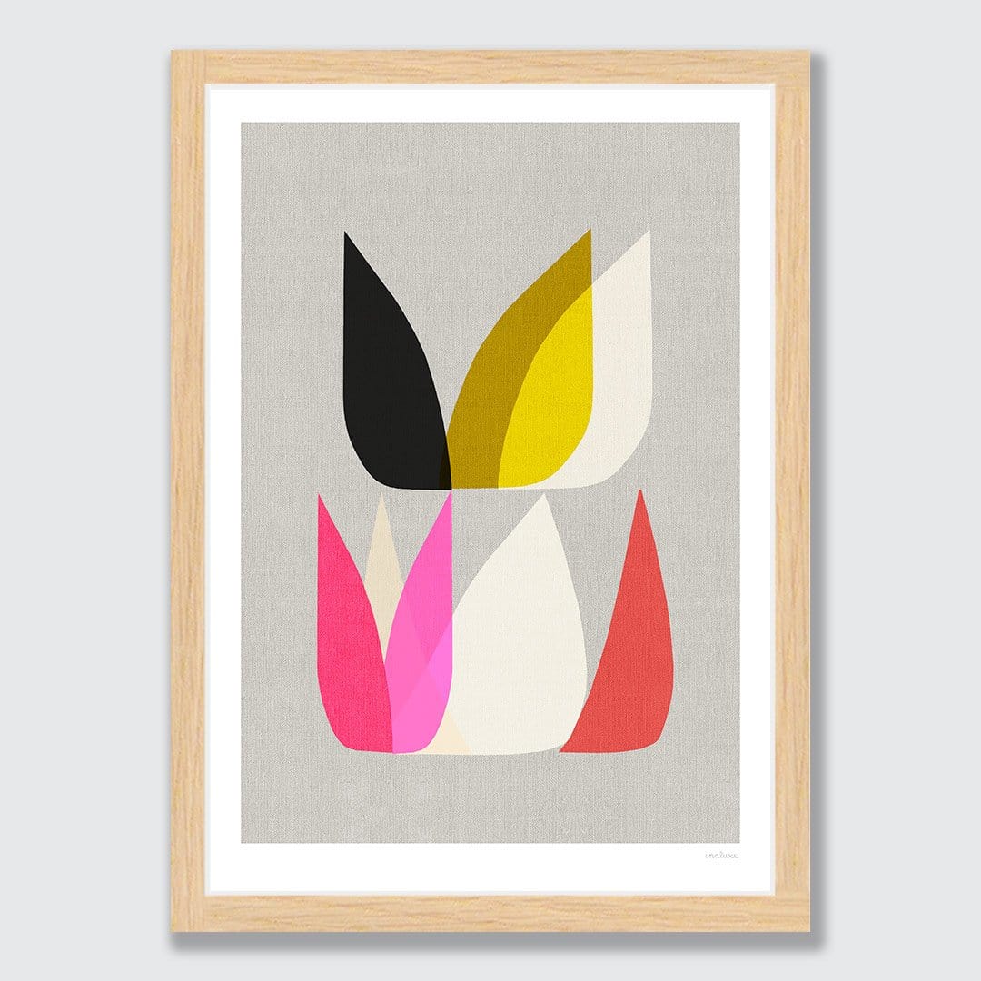 Grey Blossom I Art Print by Inaluxe