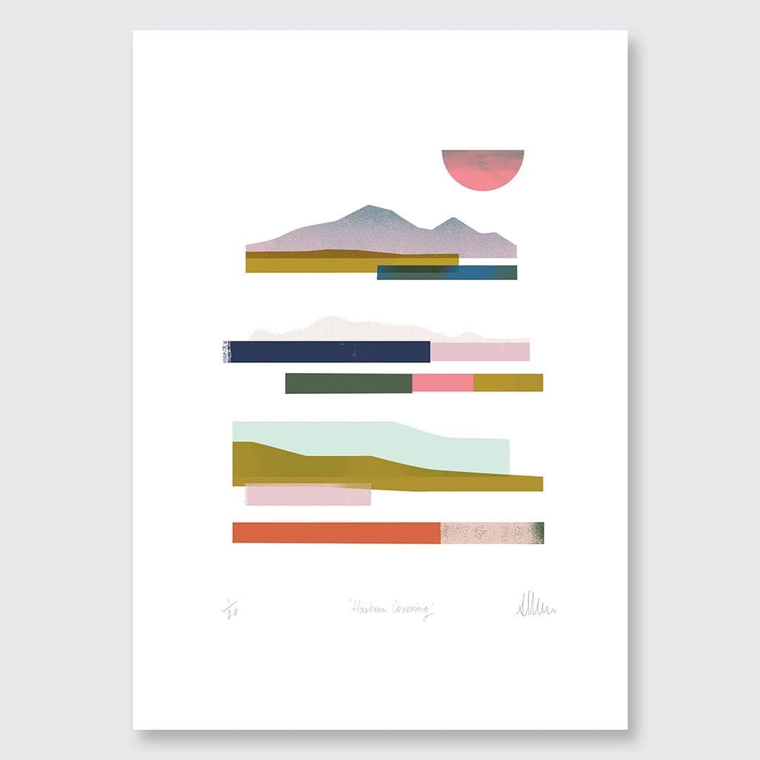 Harbour Crossing Limited Edition Art Print by Sarah Parkinson