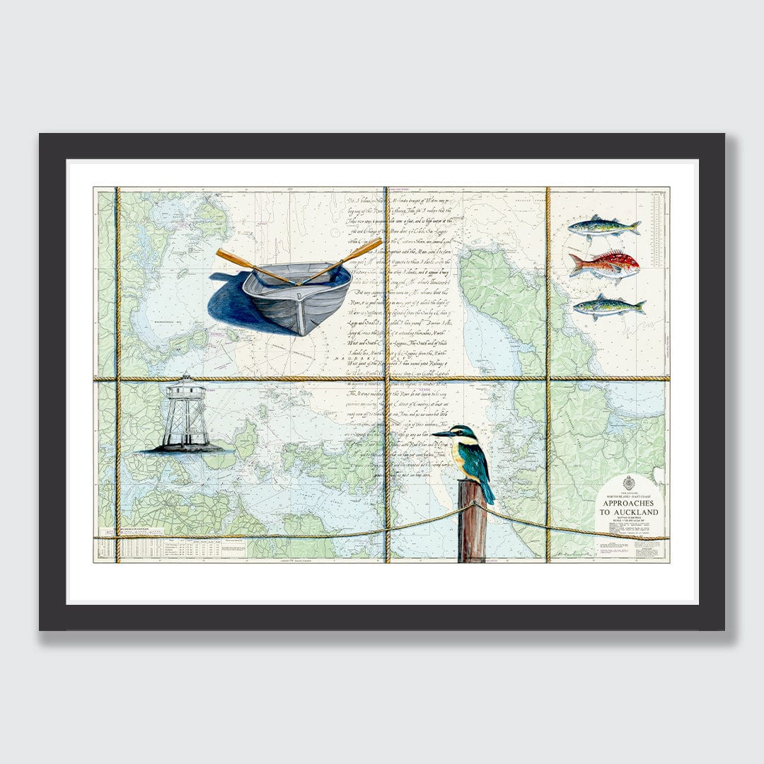Hauraki Gulf 2 Limited Edition Art Print by Justine Hawksworth