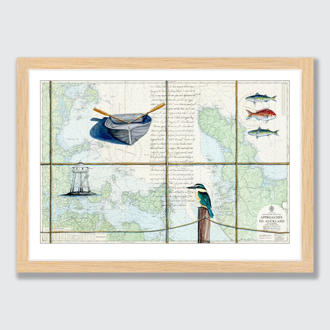 Hauraki Gulf 2 Limited Edition Art Print by Justine Hawksworth