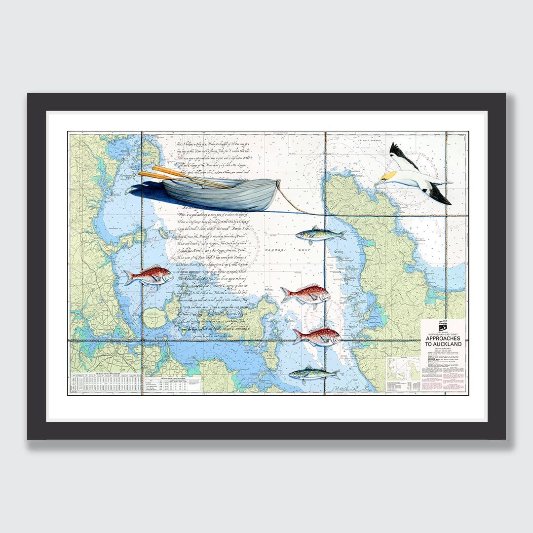 Hauraki Gulf 1 Art Print by Justine Hawksworth