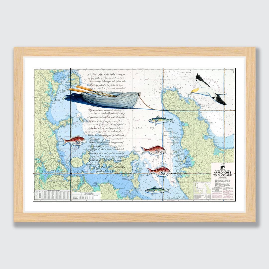 Hauraki Gulf 1 Art Print by Justine Hawksworth