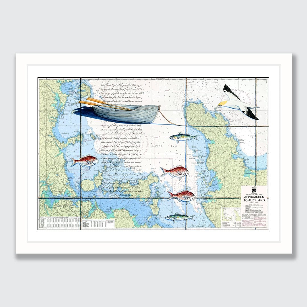 Hauraki Gulf 1 Art Print by Justine Hawksworth