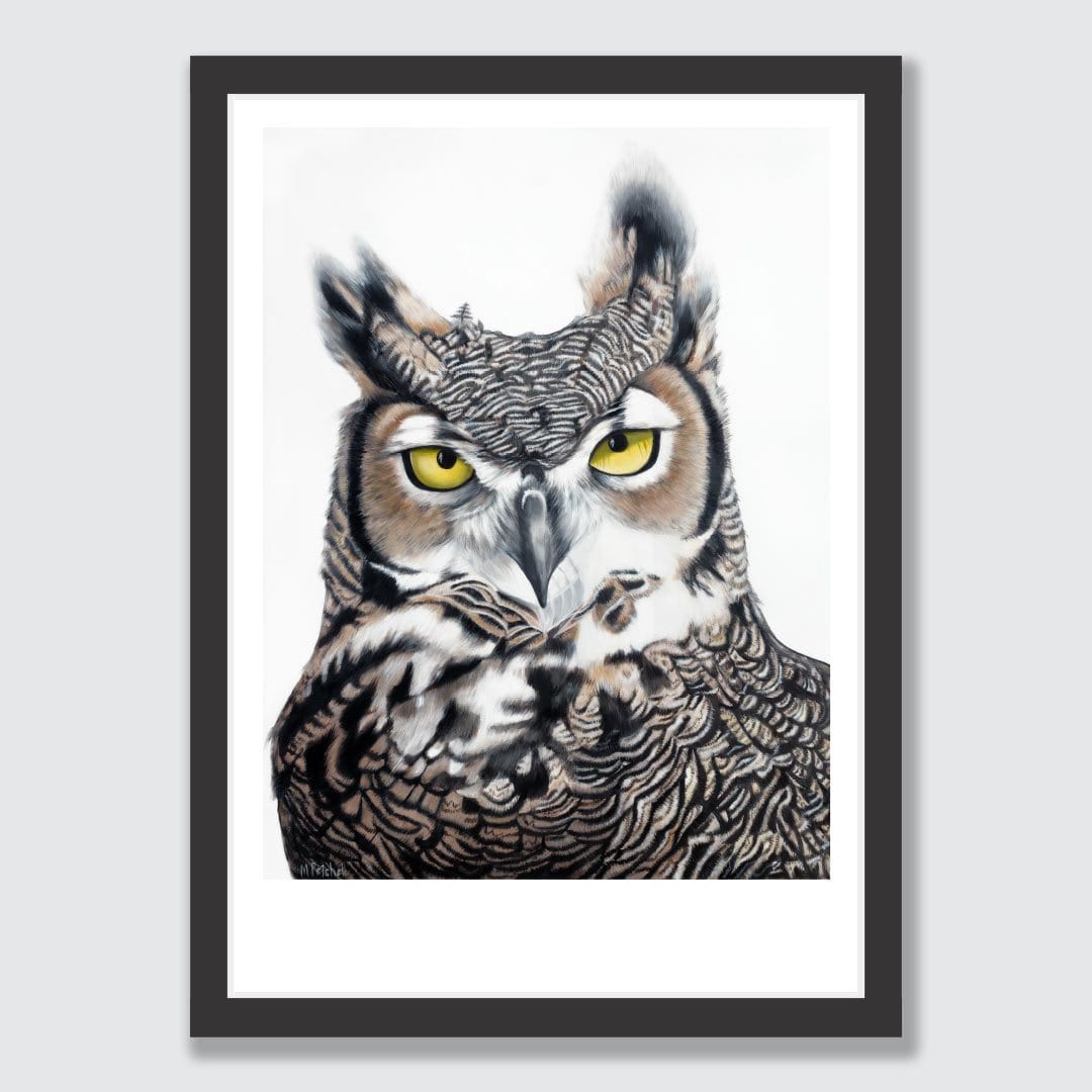 Herbert Owl Art Print by Margaret Petchell