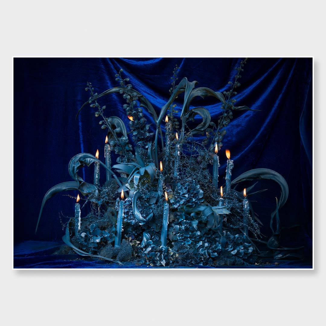 Illuminated Blue Velvet Limited Edition Photographic Print by Georgie Malyon