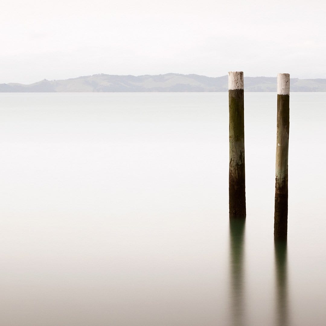 Jetty Poles Photographic Art Print by Jeremy Senior