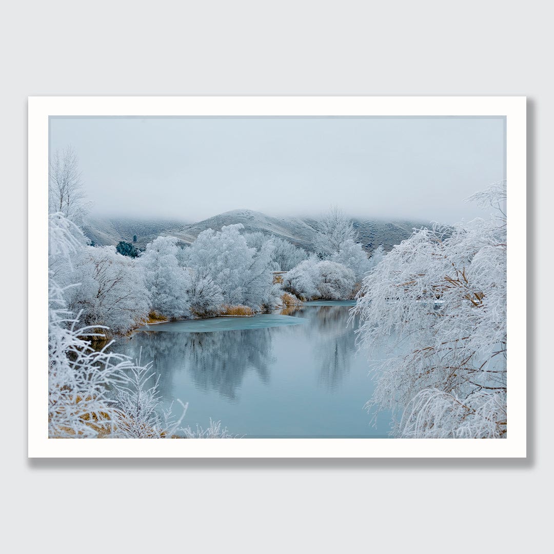 Kellands Pond Hoar Frost Photographic Print by Emma Willetts