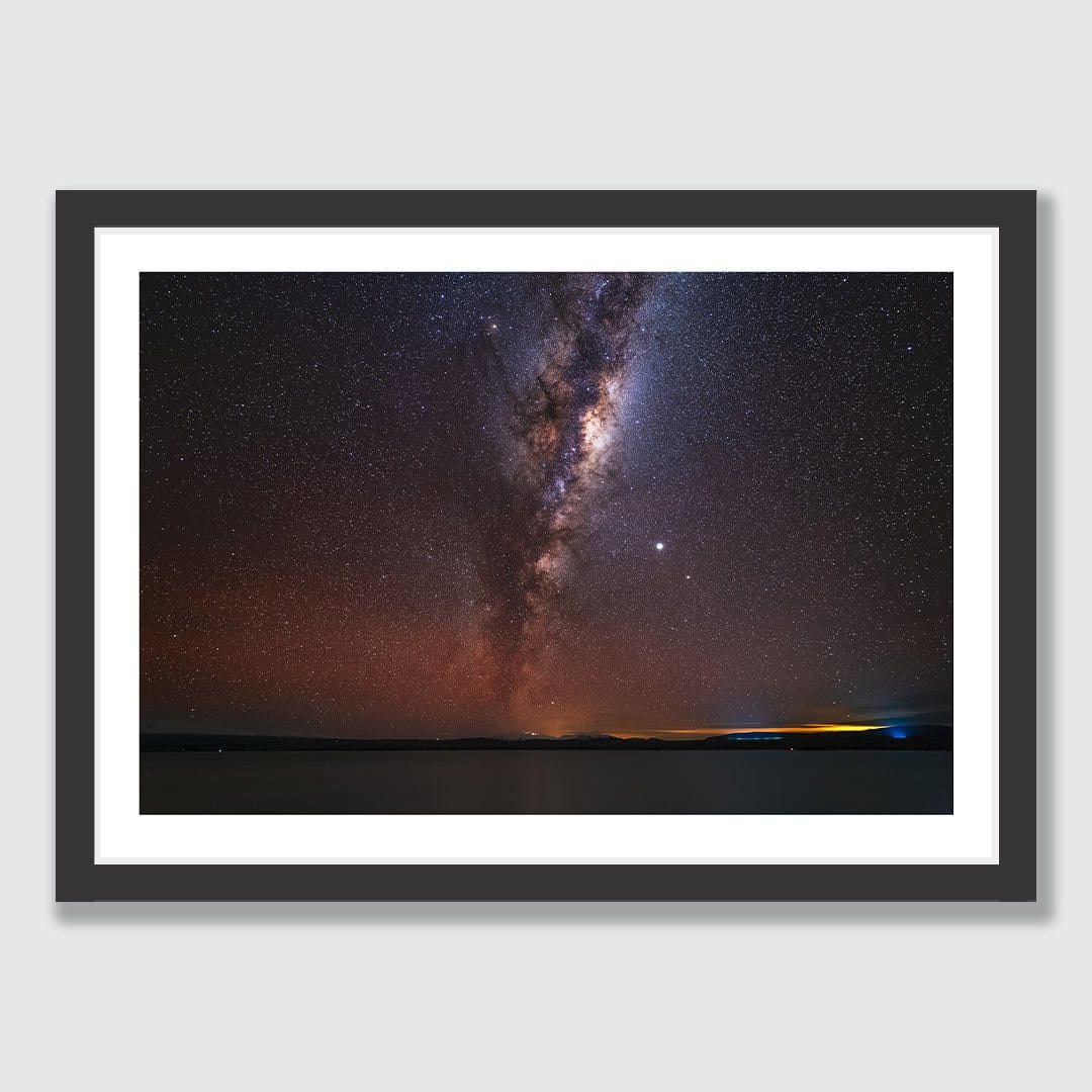 Lake Pukaki Milky Way Photographic Print by Mike Mackinven