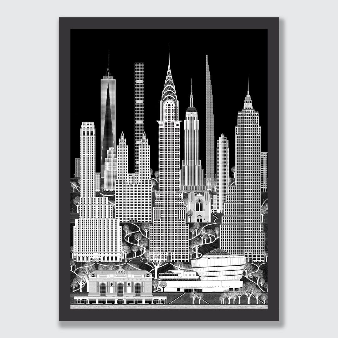Manhattan Reimagined Art Print by Glenn Mulholland