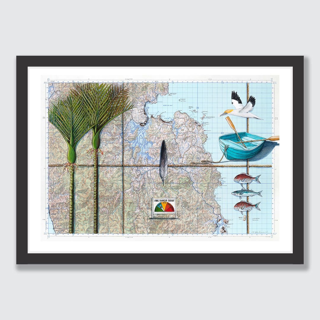 Mercury Bay Art Print by Justine Hawksworth