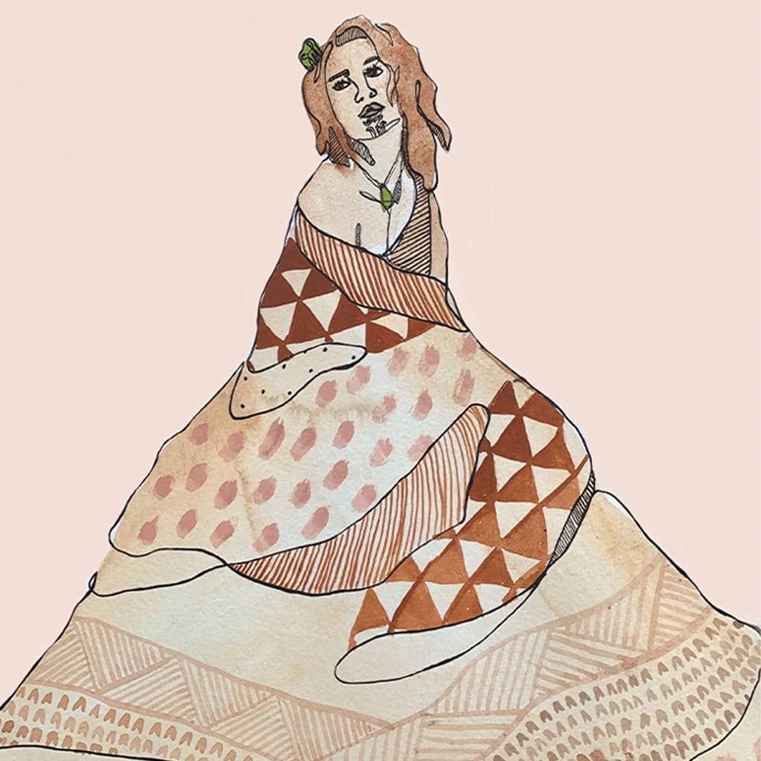 Modern Māori Woman Art Print by Makus Art