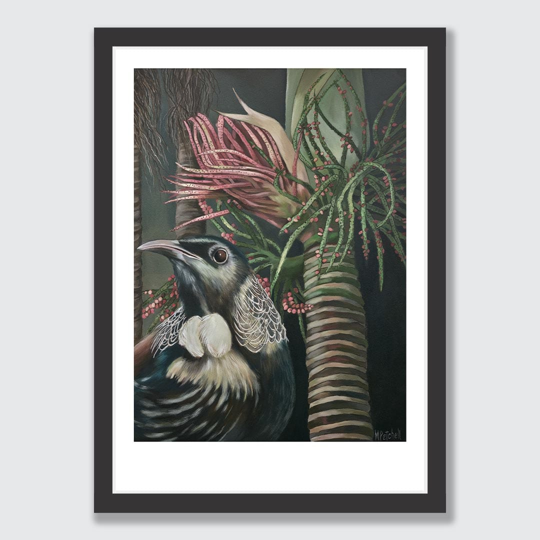 Moreau Tui Art Print by Margaret Petchell