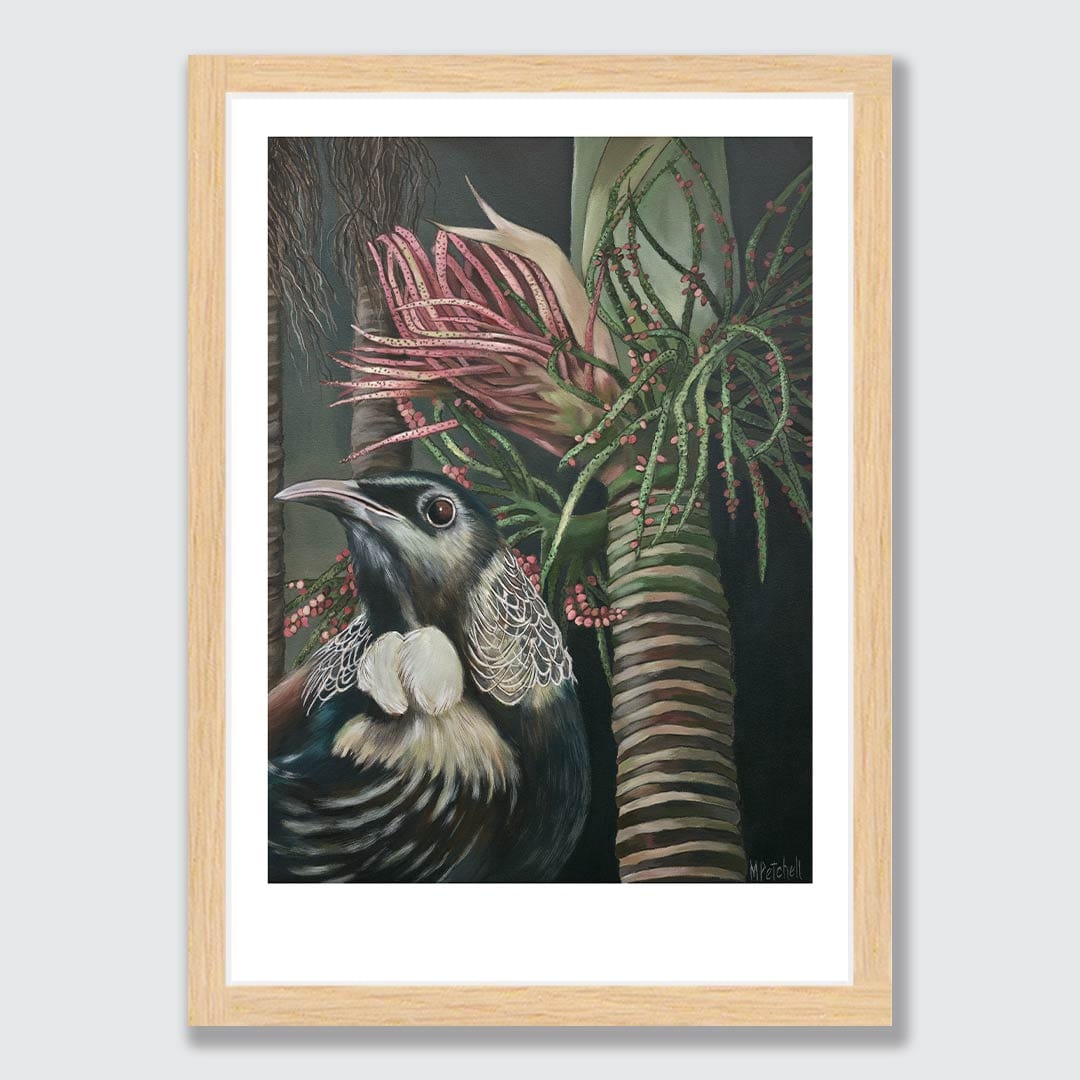 Moreau Tui Art Print by Margaret Petchell