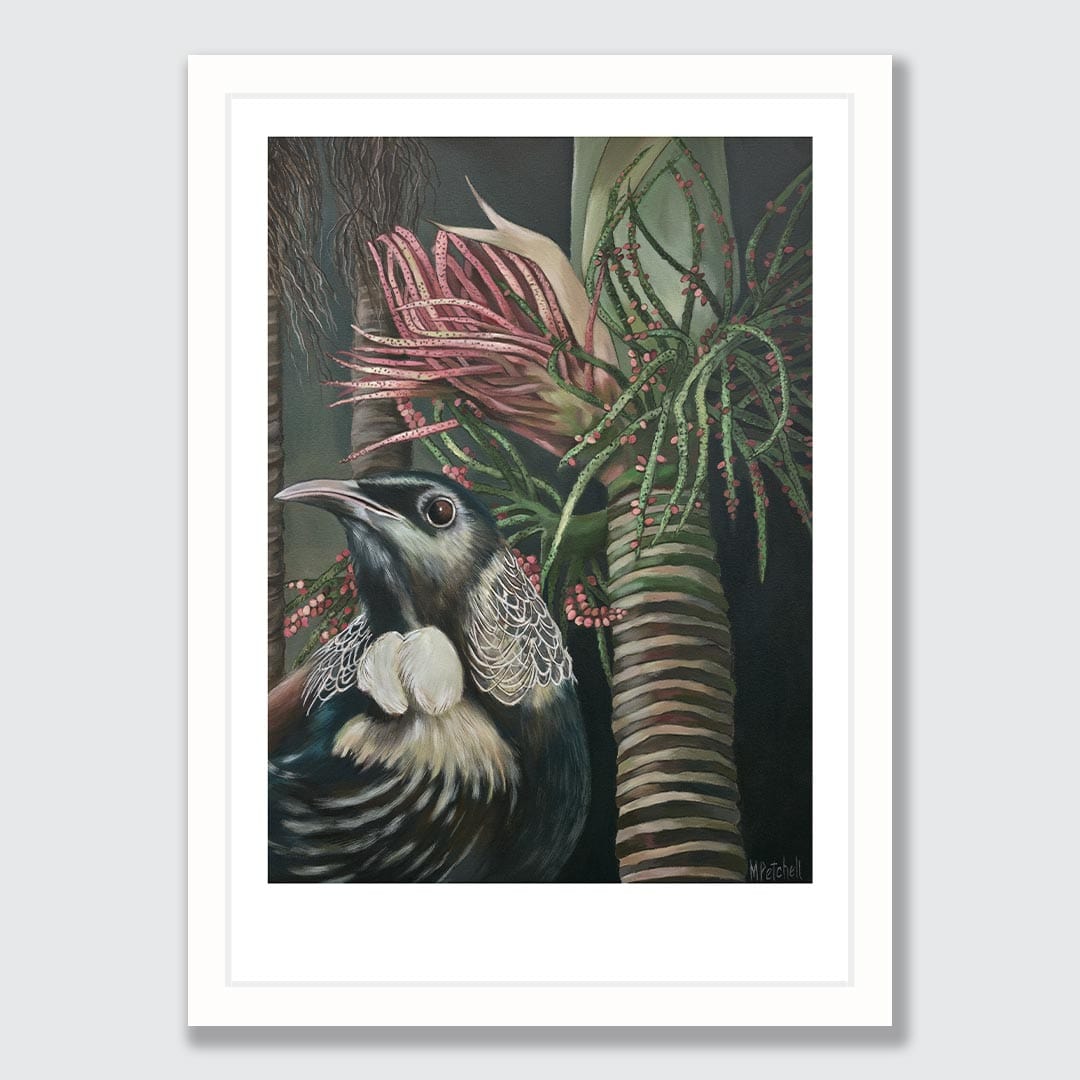 Moreau Tui Art Print by Margaret Petchell