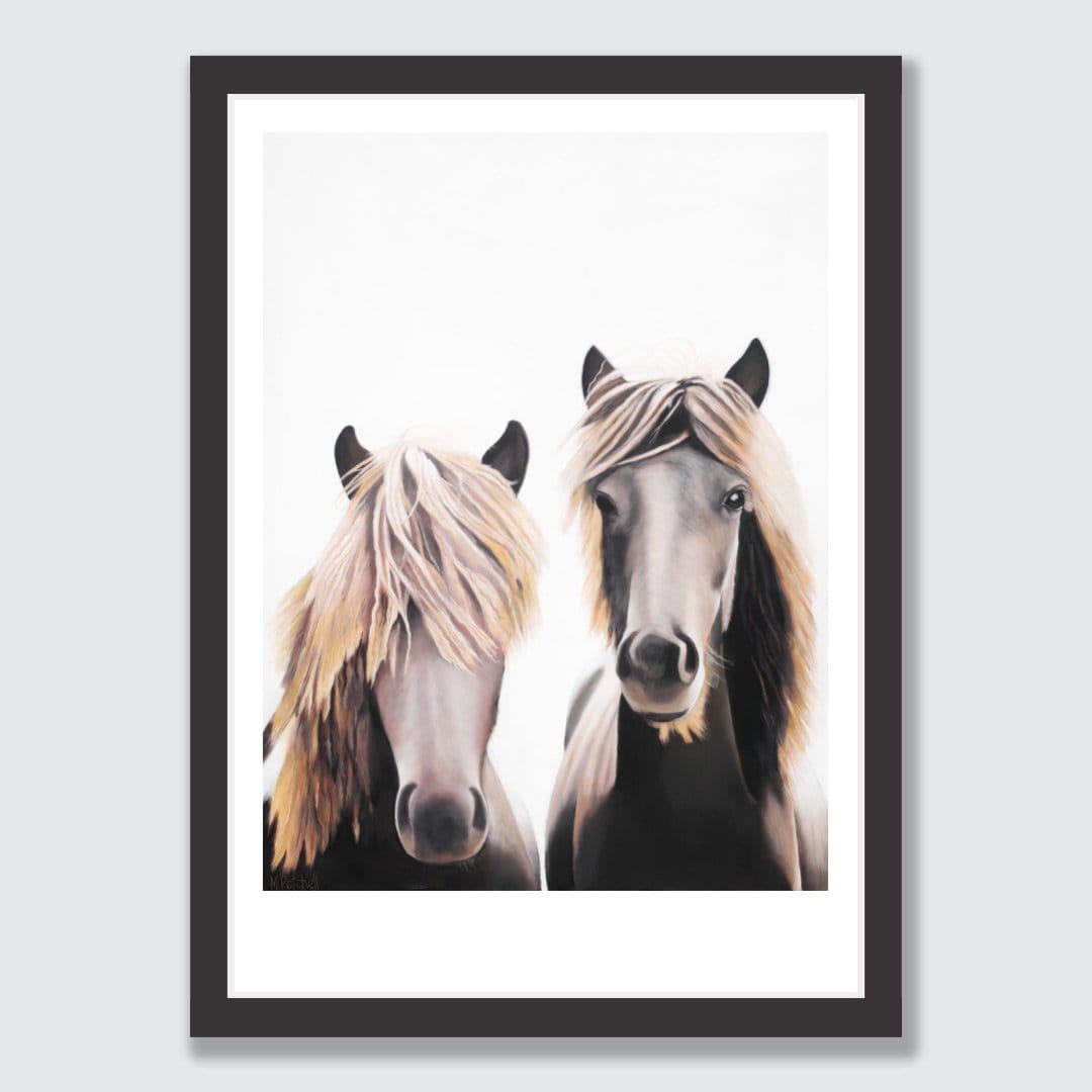 Mortimer &amp; Clemente Horse Art Print by Margaret Petchell