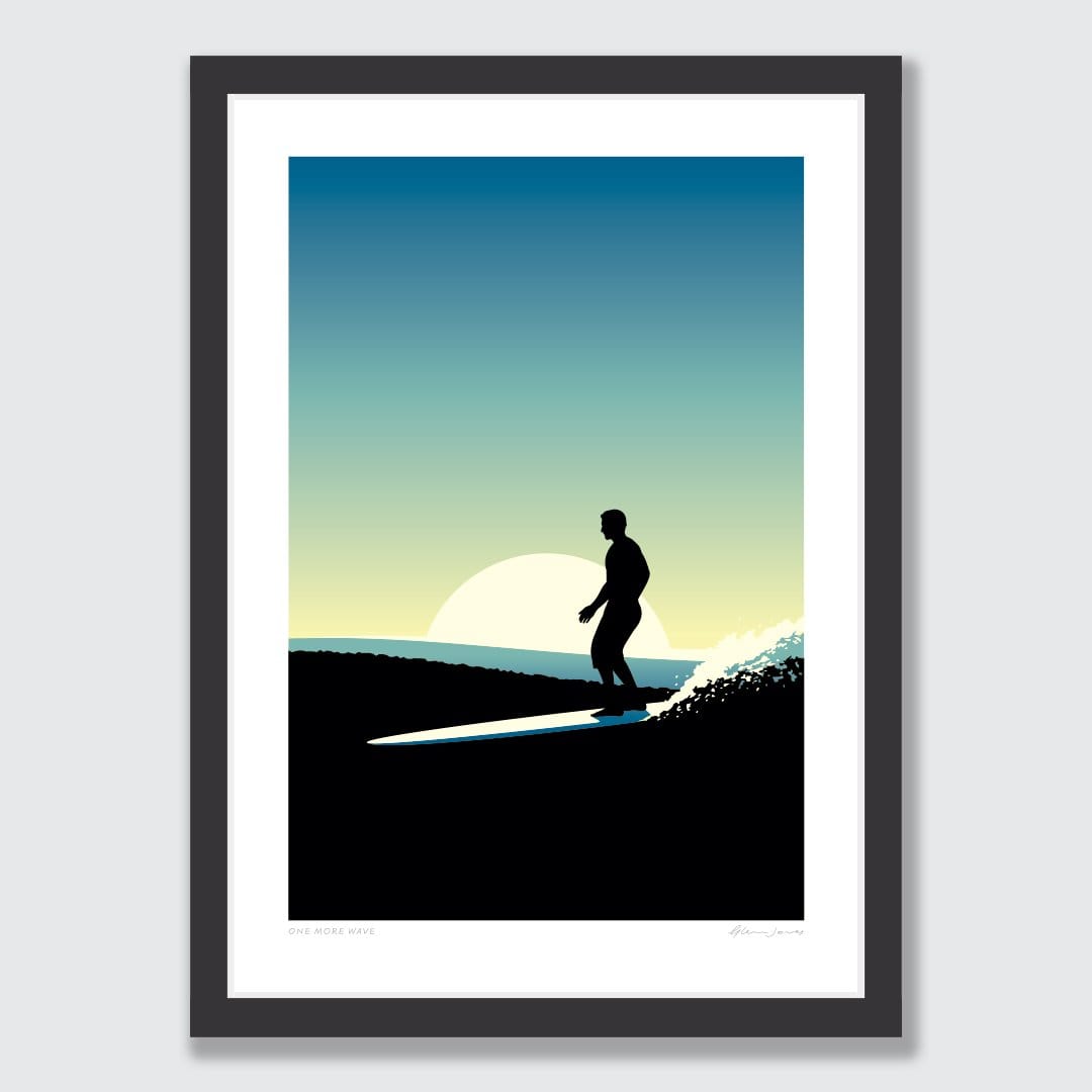 One More Wave Art Print by Glenn Jones
