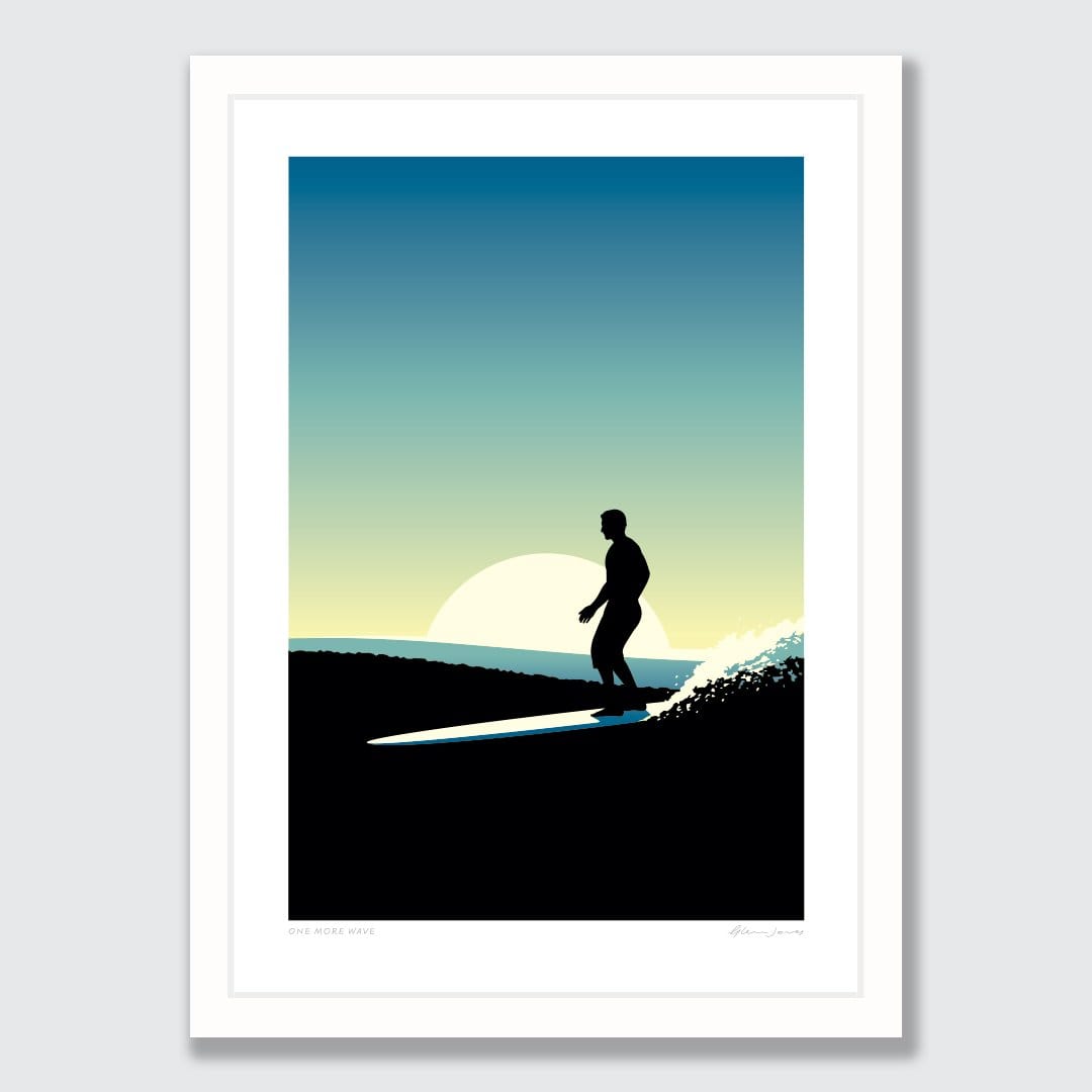 One More Wave Art Print by Glenn Jones