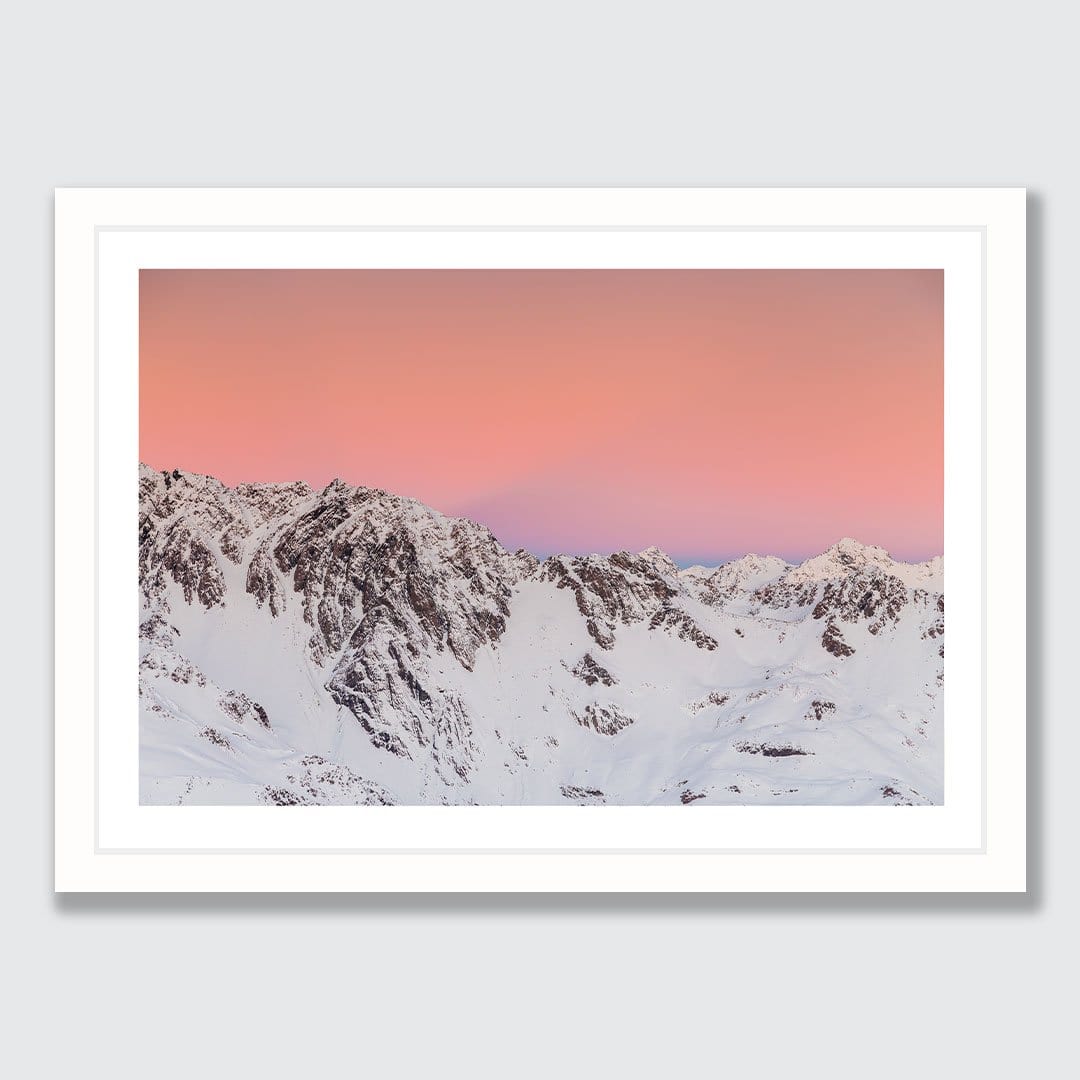 Pastel - Aoraki Mount Cook National Park Photographic Print by Mike Mackinven