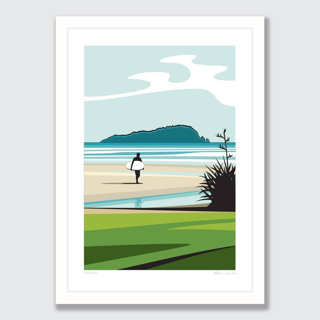 Pauanui Art Print by Glenn Jones