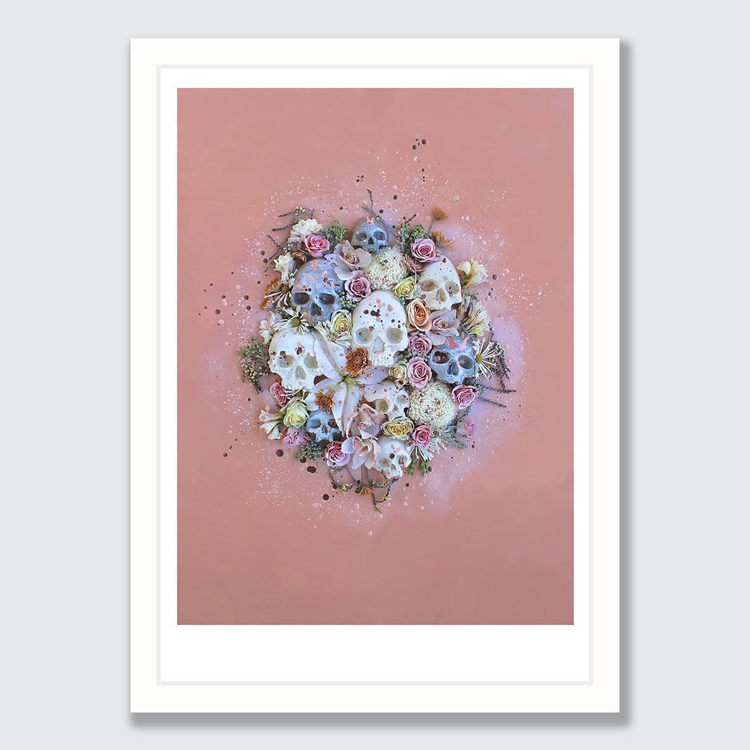Peach Confetti Photographic Art Print by Georgie Malyon