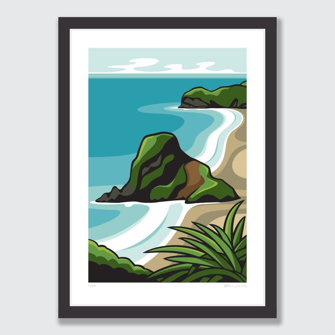 Piha Art Print by Glenn Jones
