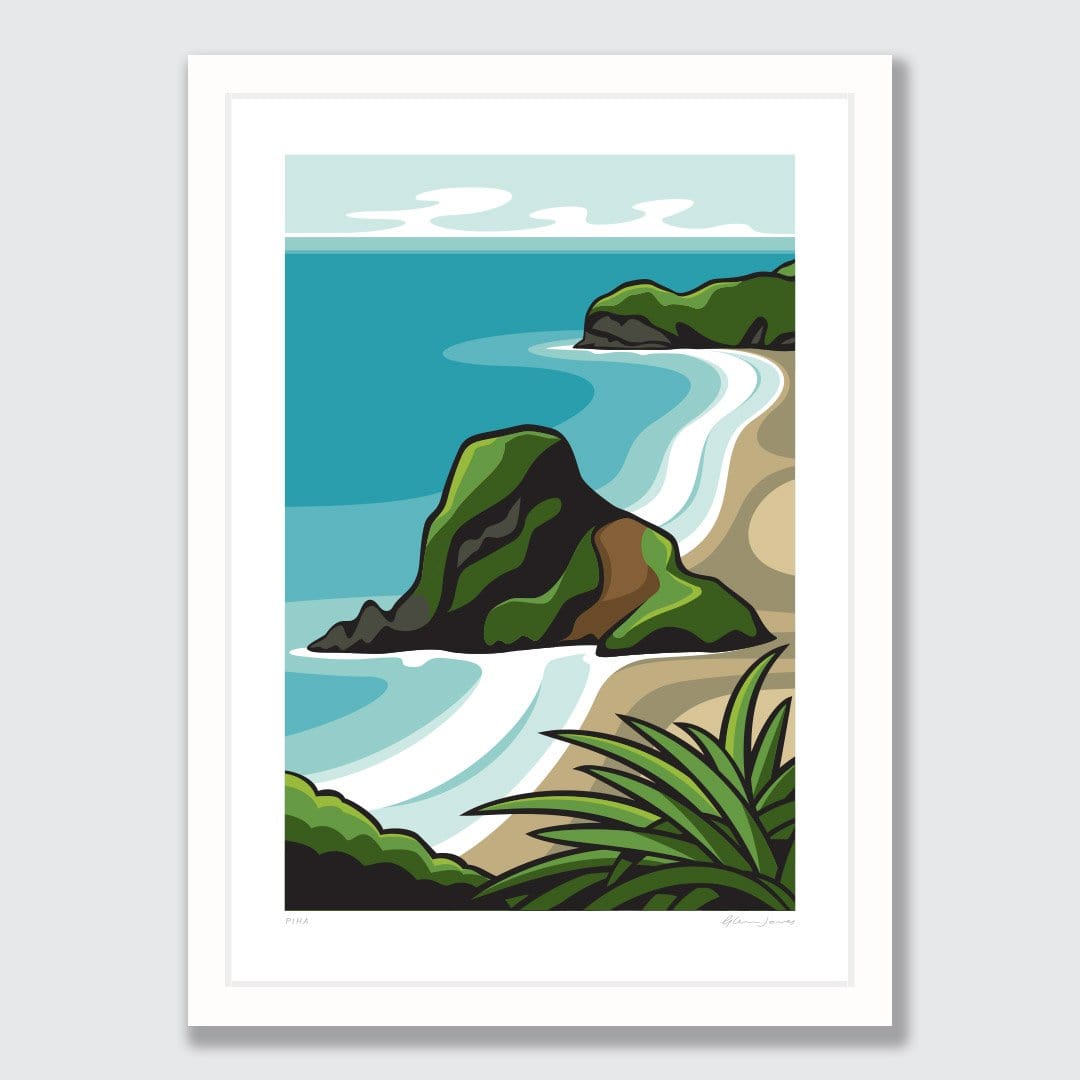Piha Art Print by Glenn Jones