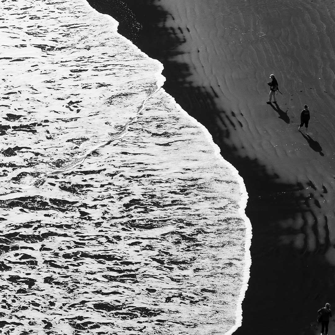 Piha Pedestrians Photographic Art Print by Jenna Smith
