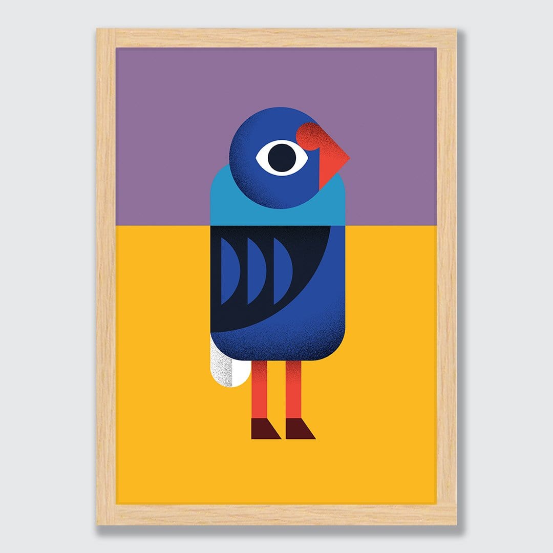 Pukeko Art Print by Beth Xia