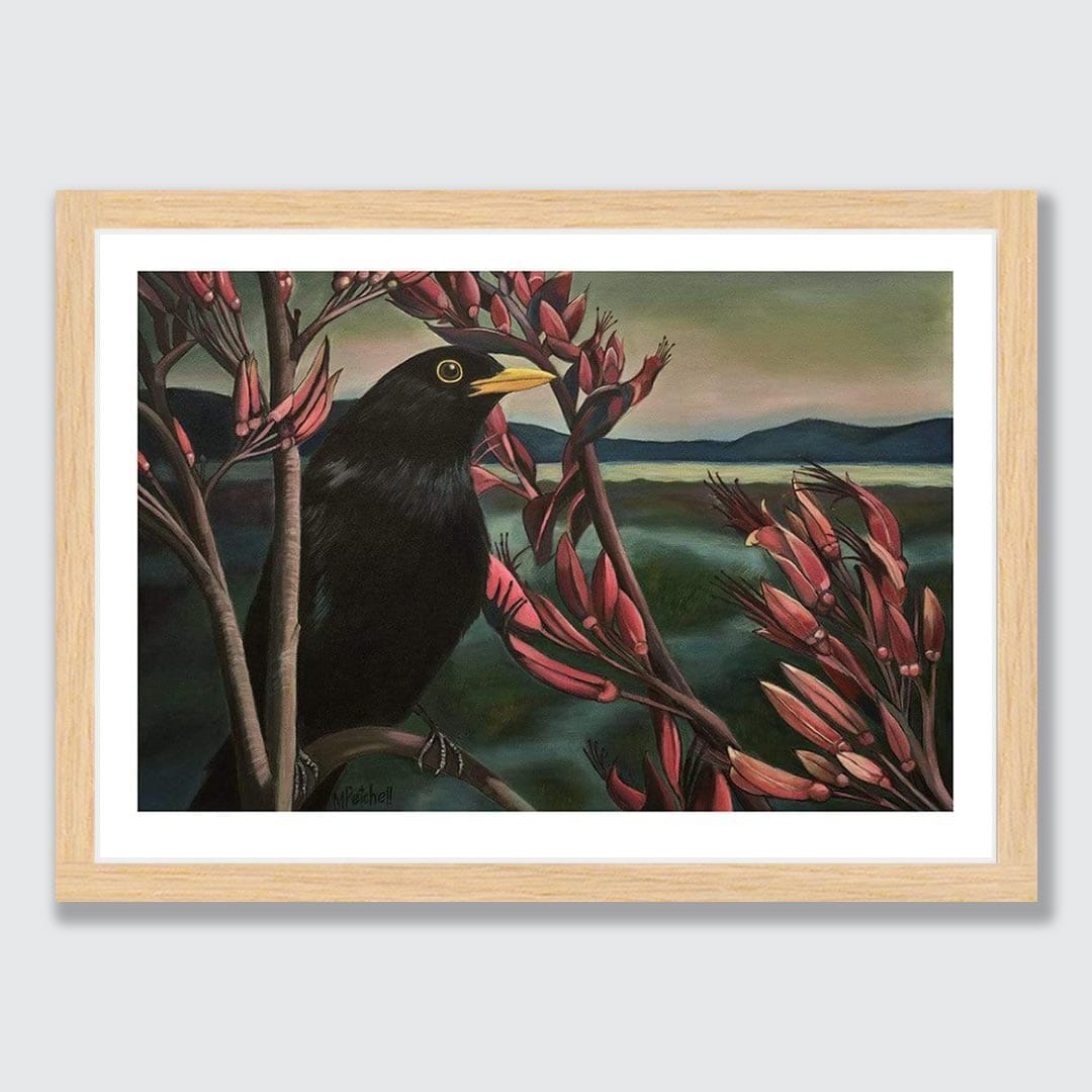 Raymond Blackbird Art Print by Margaret Petchell