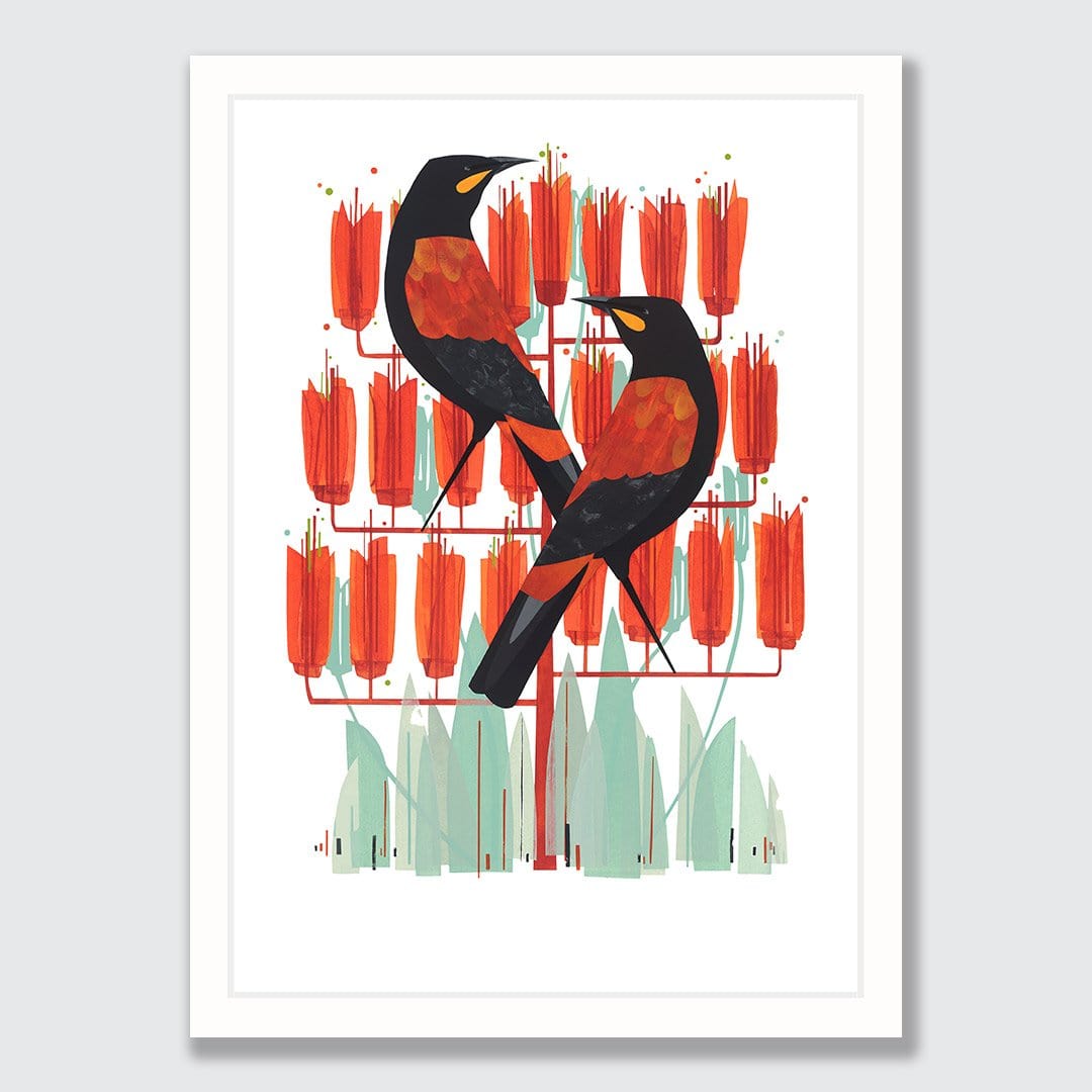 Saddlebacks Art Print by Holly Roach