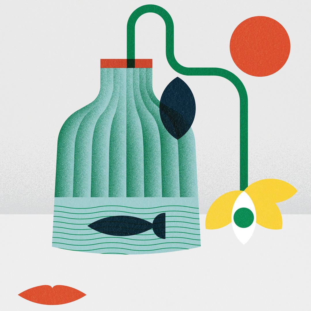 Still Life Green Art Print by Beth Xia