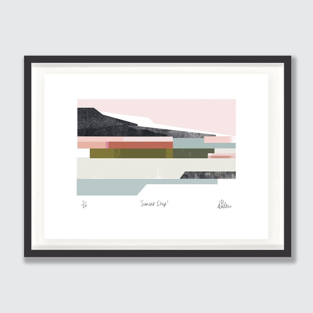 Sunset Strip Limited Edition Art Print by Sarah Parkinson