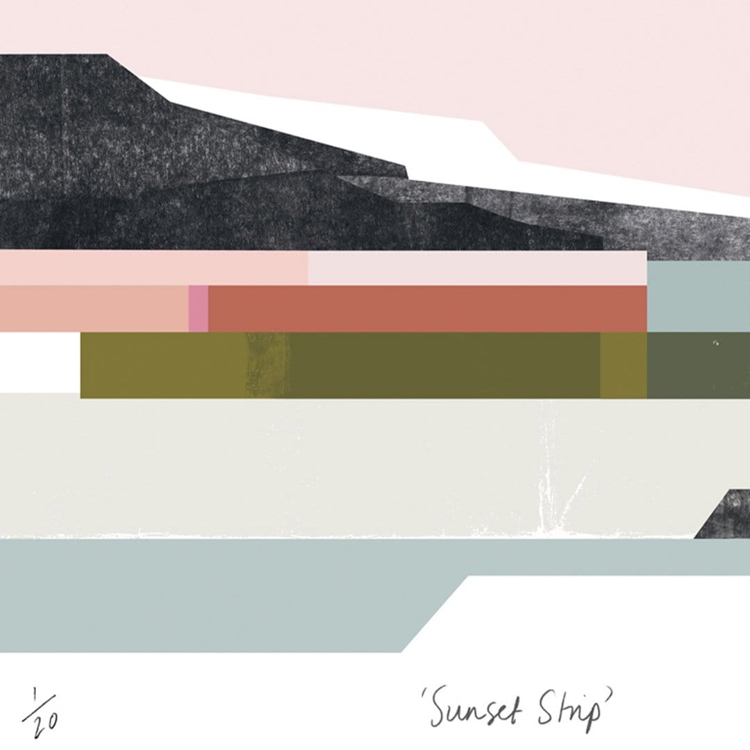 Sunset Strip Limited Edition Art Print by Sarah Parkinson