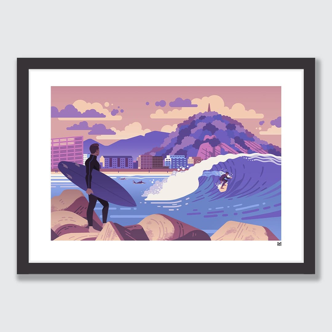 Surf Zerriola Art Print by Ross Murray