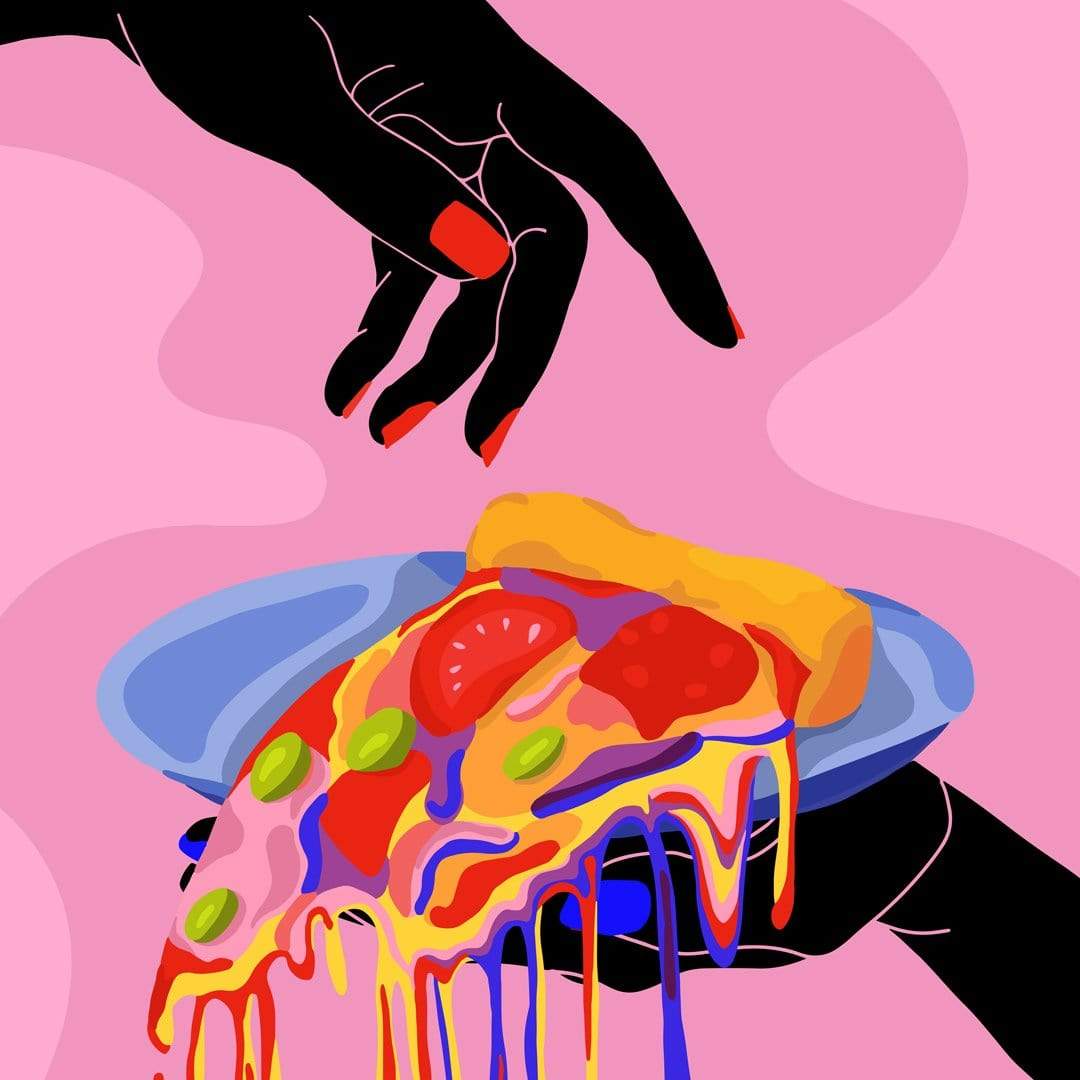 Take A Slice Art Print by Restless & Infectious
