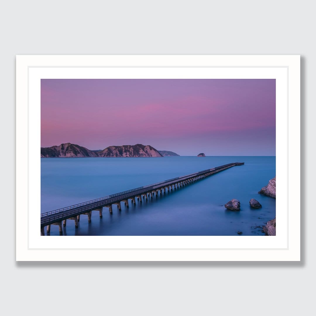 The Wharf – Tolaga Bay Photographic Print by Mike Mackinven