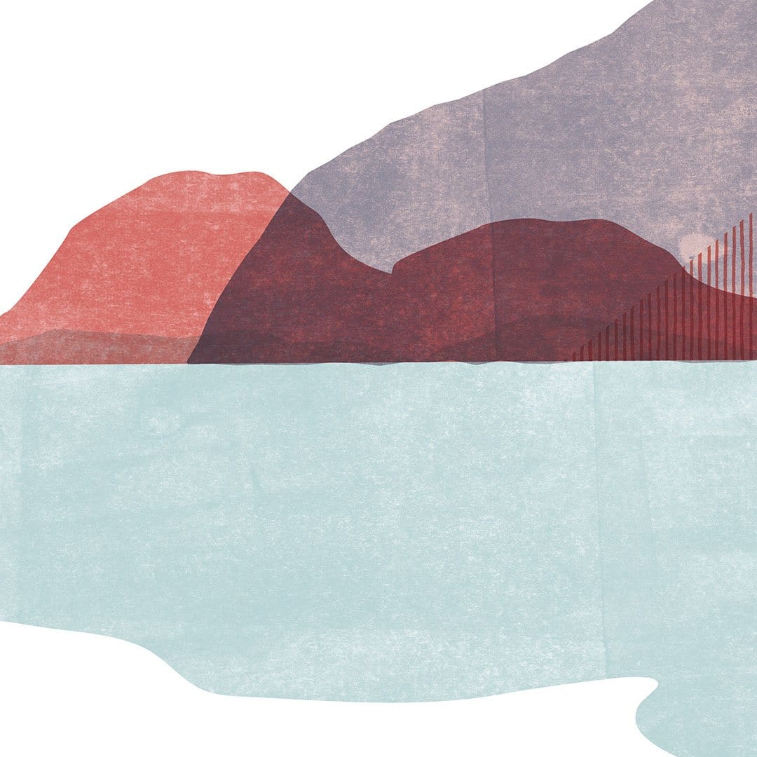 Three Islands II Art Print by Sarah Parkinson