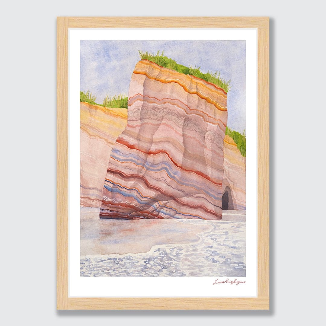 Tongapōrutu Art Print by Emma Huia Lovegrove