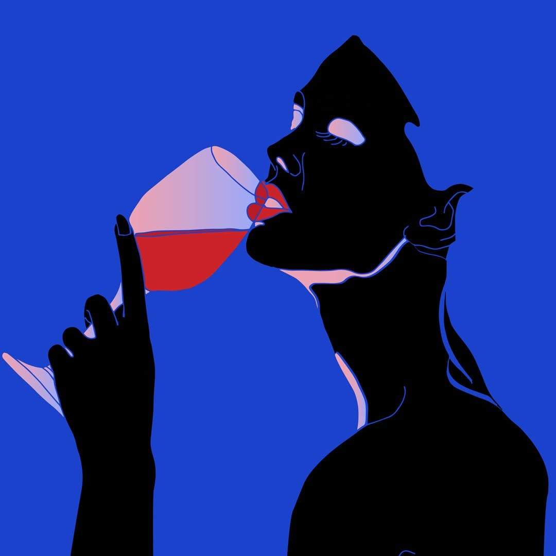 Vino Art Print by Restless & Infectious