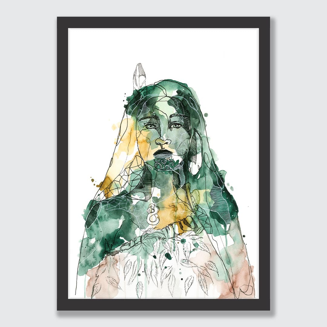 Wāhine Art Print by Makus Art