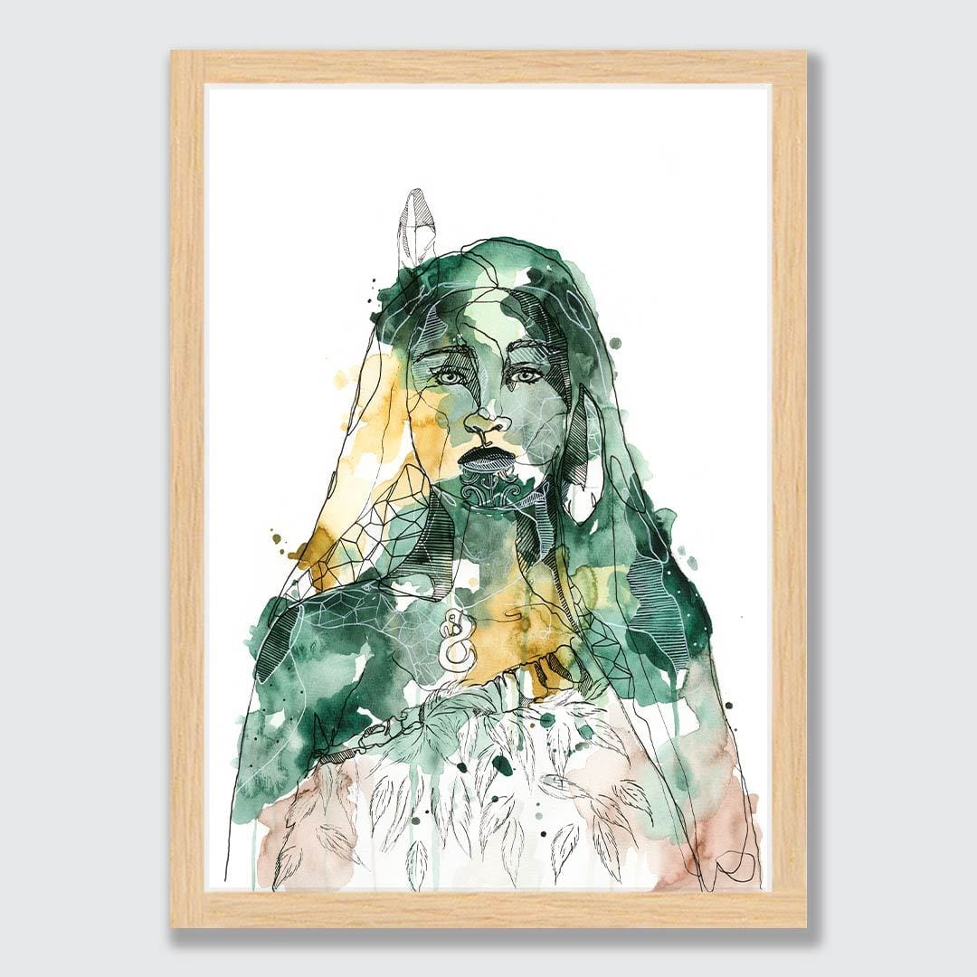 Wāhine Art Print by Makus Art
