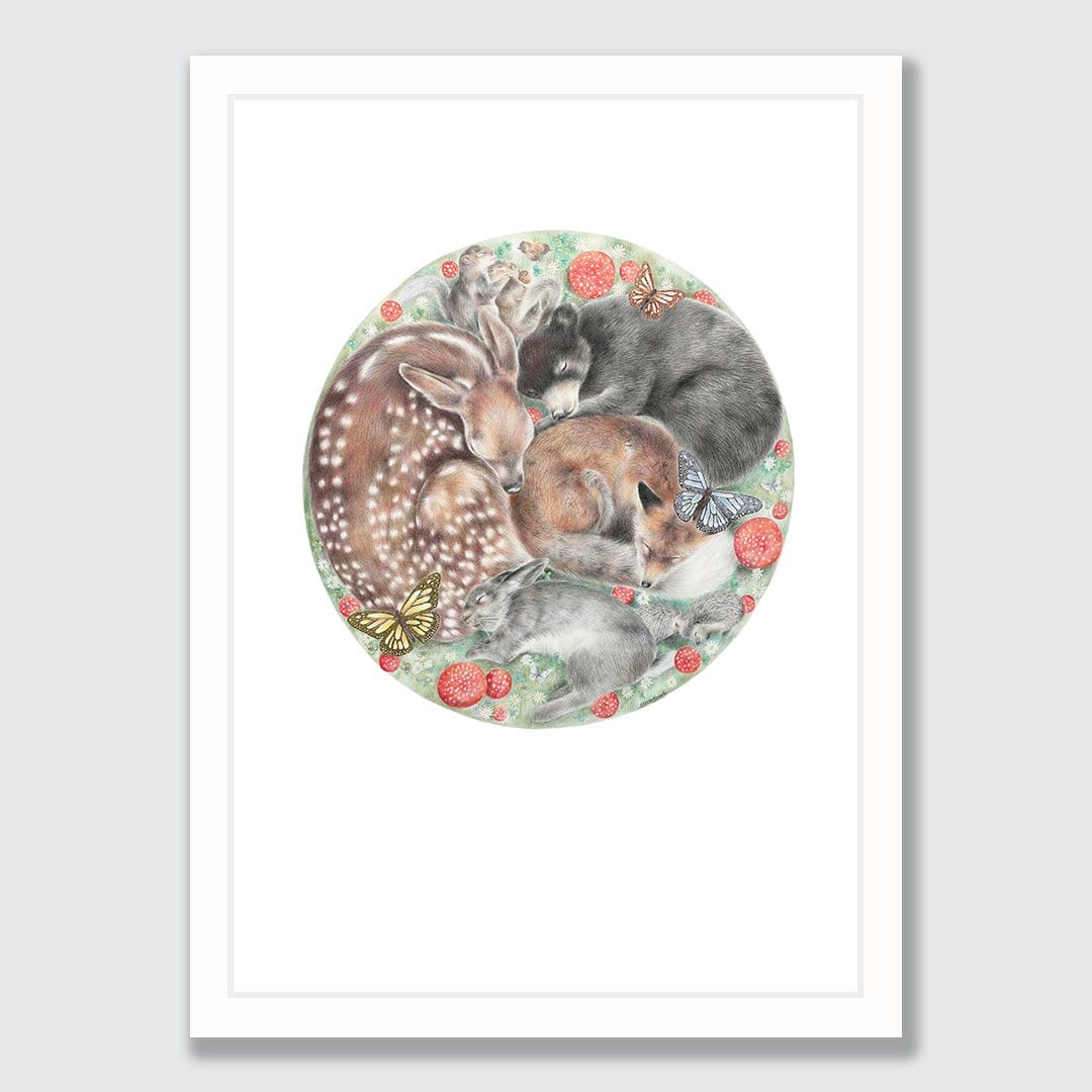 Woodland Dreamers Art Print by Olivia Bezett