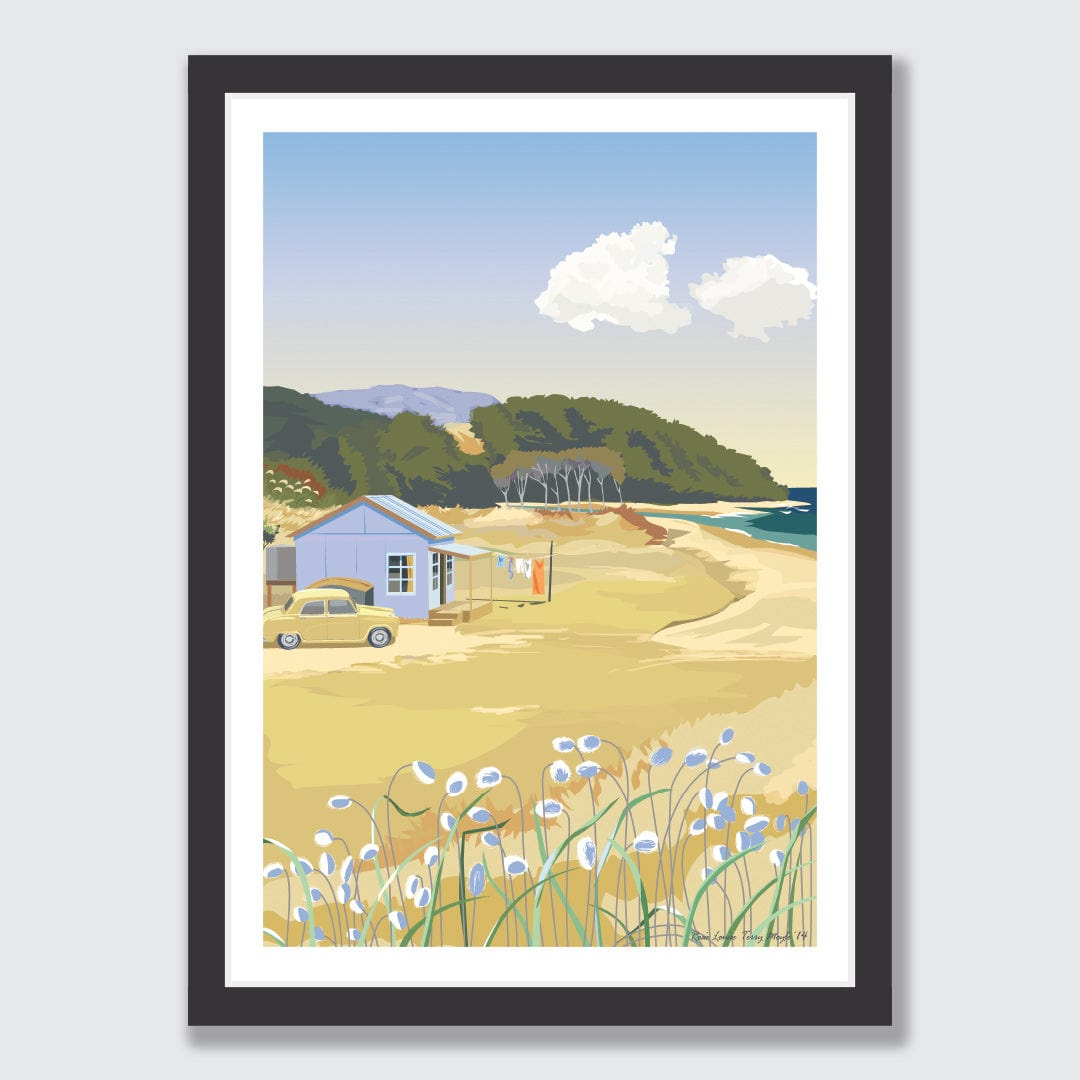 At The Bach Art Print by Rosie Louise & Terry Moyle
