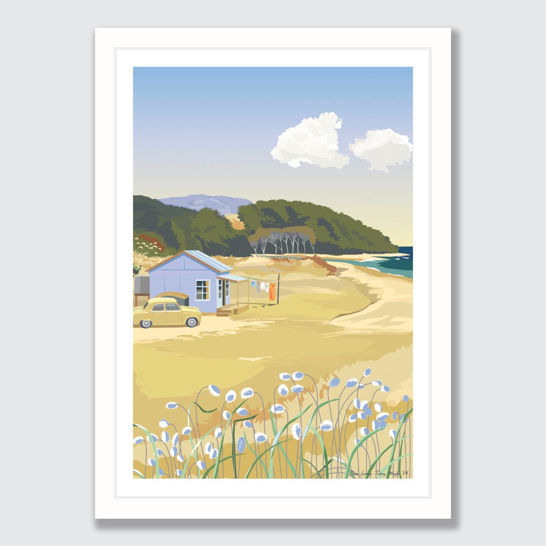 At The Bach Art Print by Rosie Louise & Terry Moyle