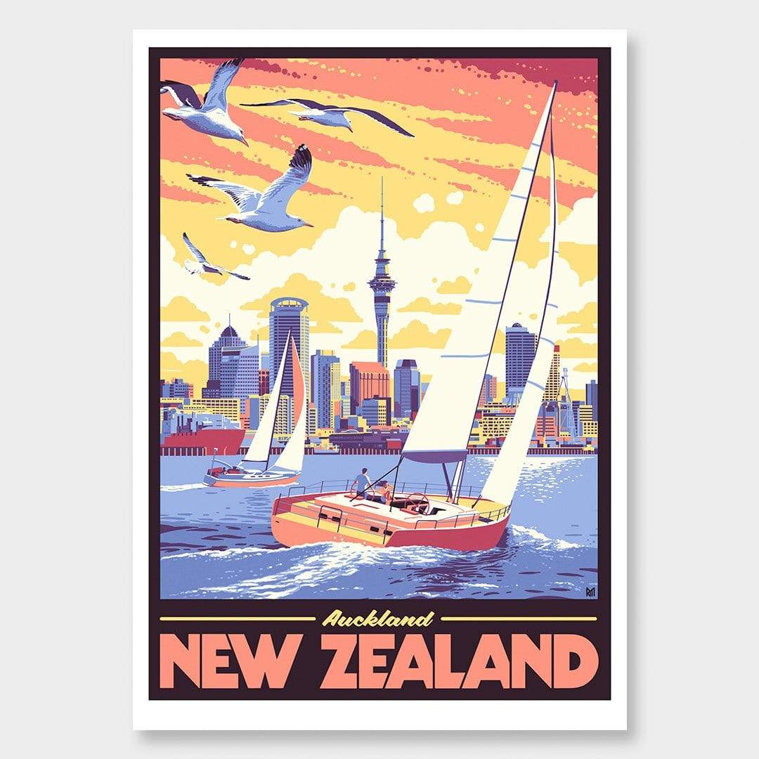 Auckland Art Print by Ross Murray