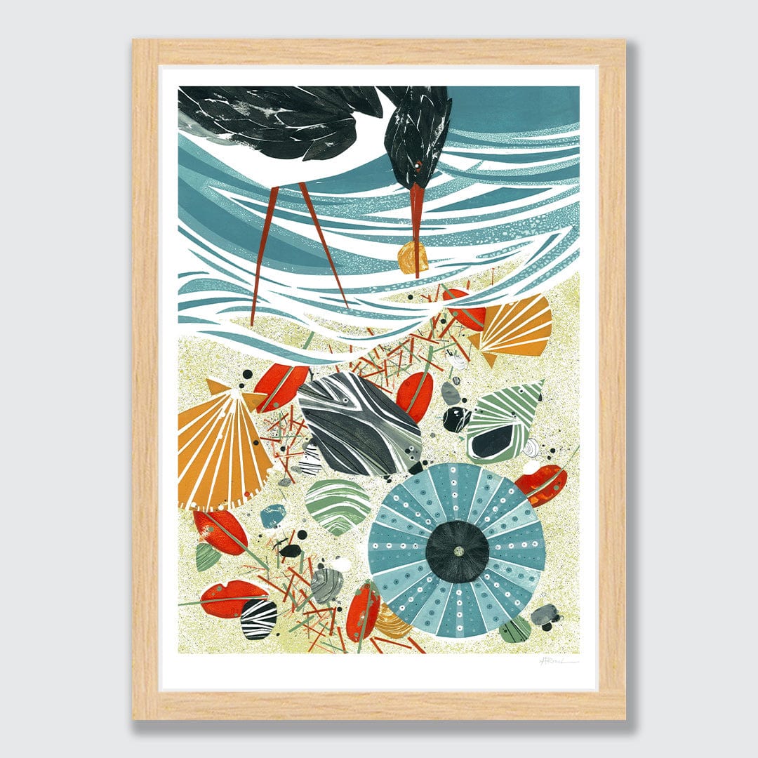 Beach Brunch Art Print by Holly Roach