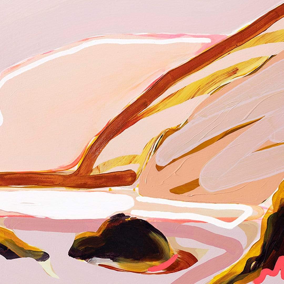 My Heart on Fire - Te Henga Art Print by Jen Sievers