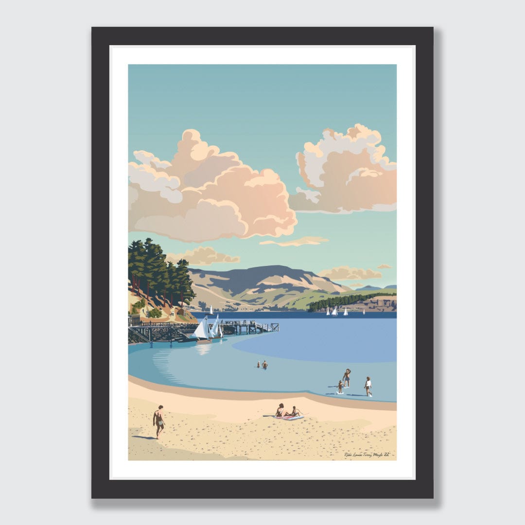 Corsair Bay 1960s Art Print by Rosie Louise & Terry Moyle