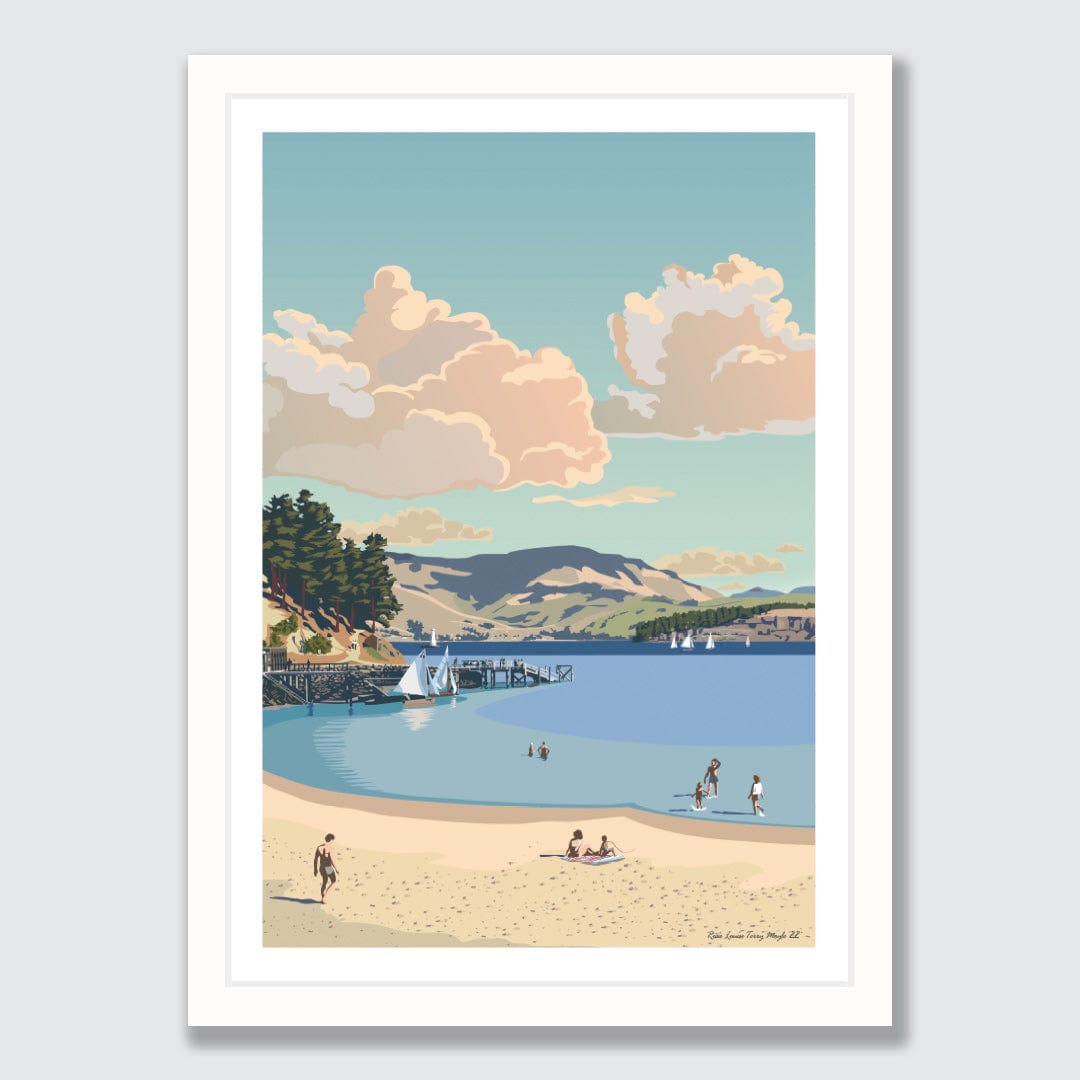 Corsair Bay 1960s Art Print by Rosie Louise & Terry Moyle